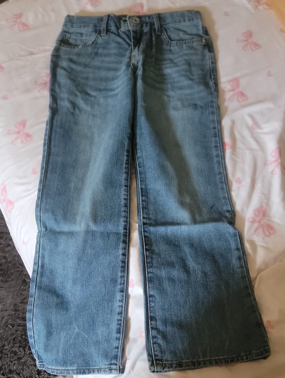 The Children's Place-Blue Flare-Leg Girl Jeans Size 10